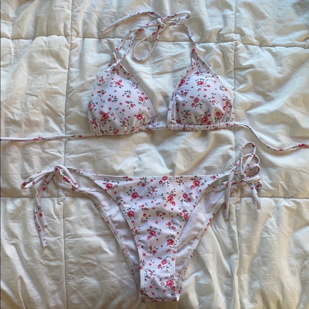 floral bikini set